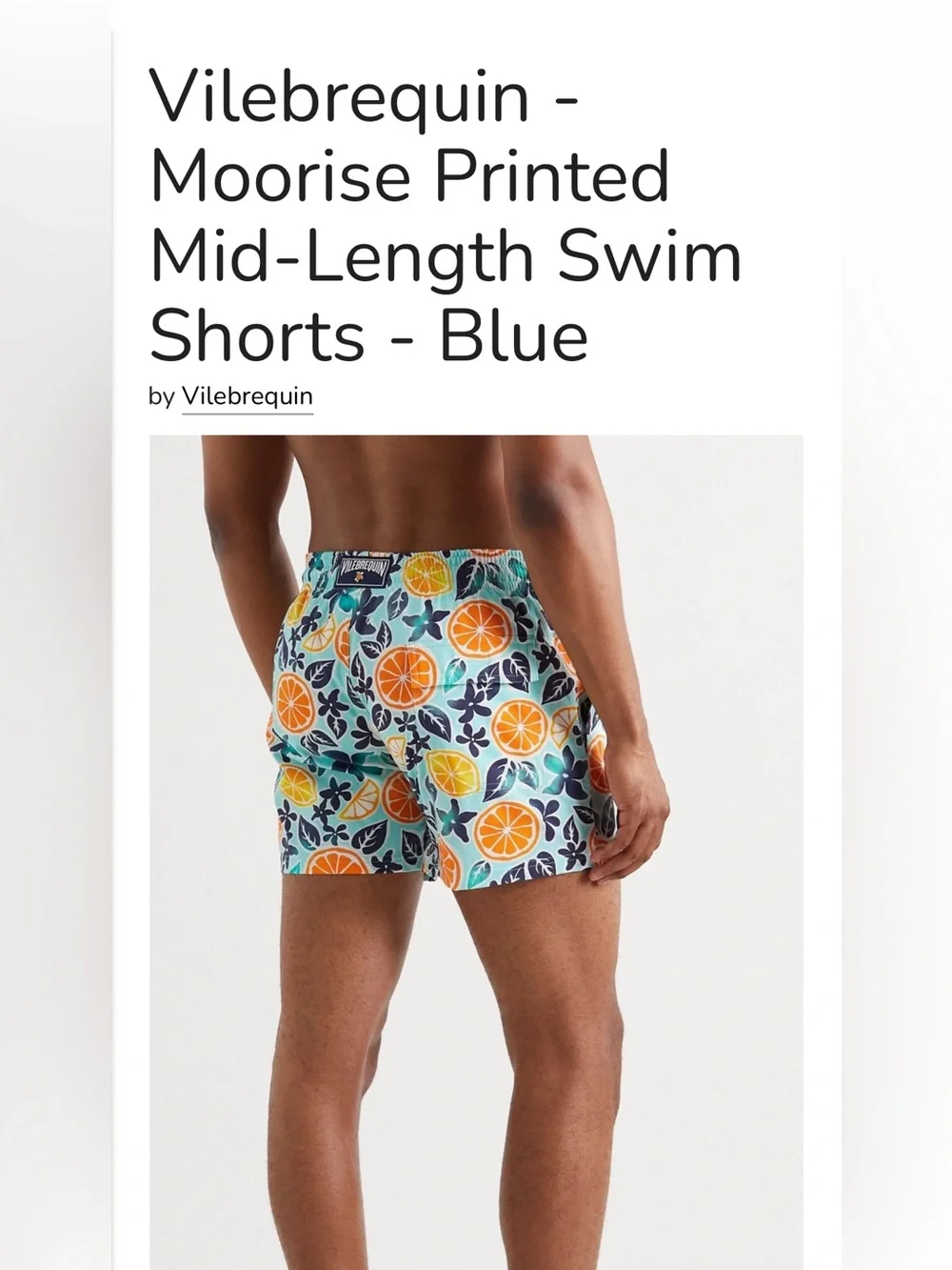 Men’s Vilebrequin Moorise  Swim Shorts